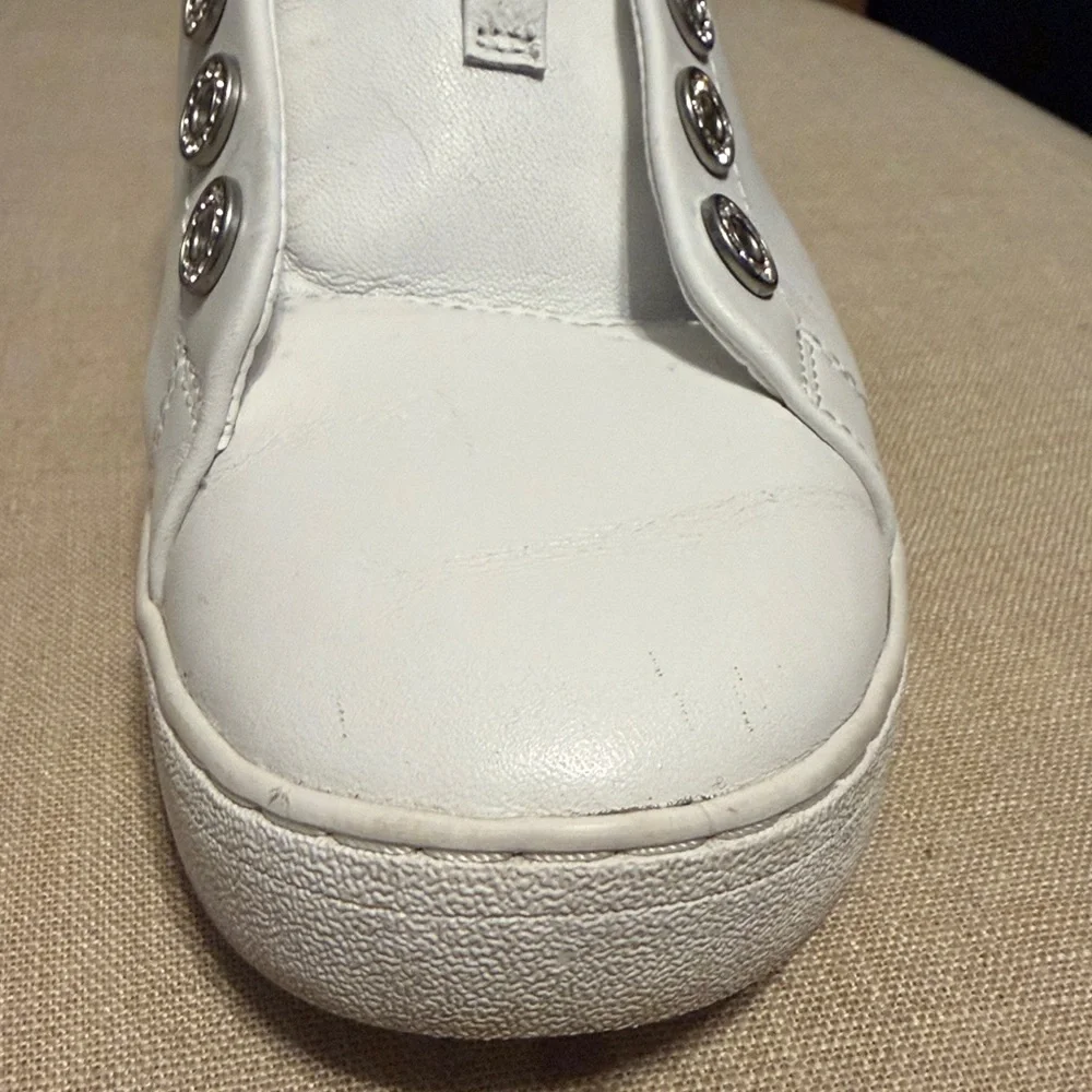 Michael Kors Women’s White Leather Sneakers, Size 9M